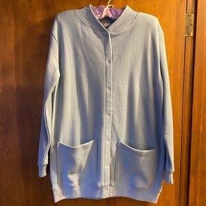 Fleece Snap Front Jacket. Size small